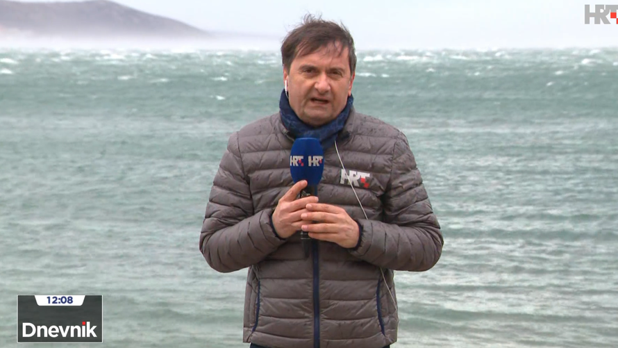 HRT-ov Edi Škovrlj javio se iz Maslenice o buri: 'Ako netko voli biti raščupan kao ja sada...'