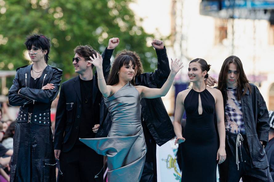 Eurovision Song Contest's 'Turquoise Carpet' event in Vienna