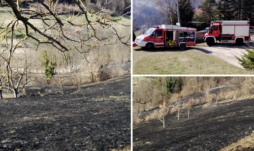 Palio travu pa zapalio susjedne parcele i dio šume: 'Vatra je došla tri metra od moje kuće'