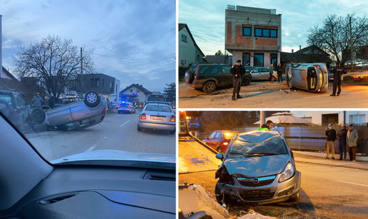 Nesreća u Svetoj Klari: Auto izletio s ceste i prevrnuo se na krov, vozačica ozlijeđena