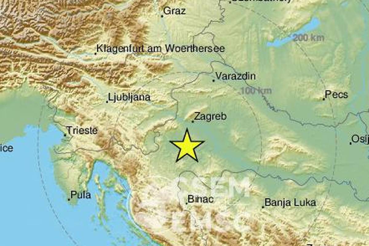 Opet se treslo na Baniji: Potres jačine 2,7 zatresao kod Gline