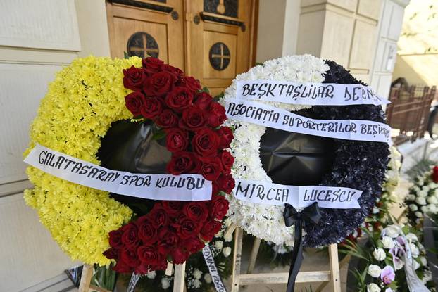 Funeral ceremony for Romanian coach Mircea Lucescu in Bucharest