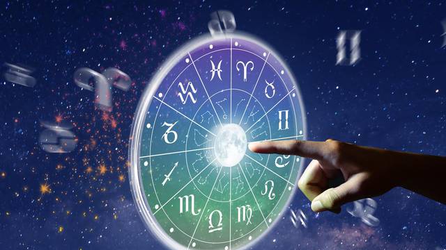 Zodiac wheel. Astrology concept.