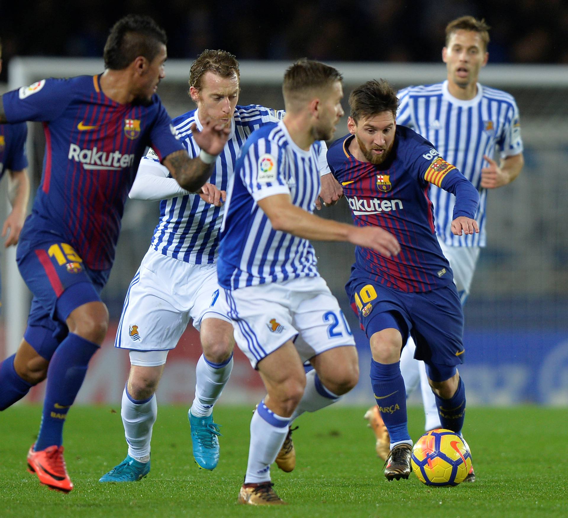 La Liga Santander - Real Sociedad vs FC Barcelona