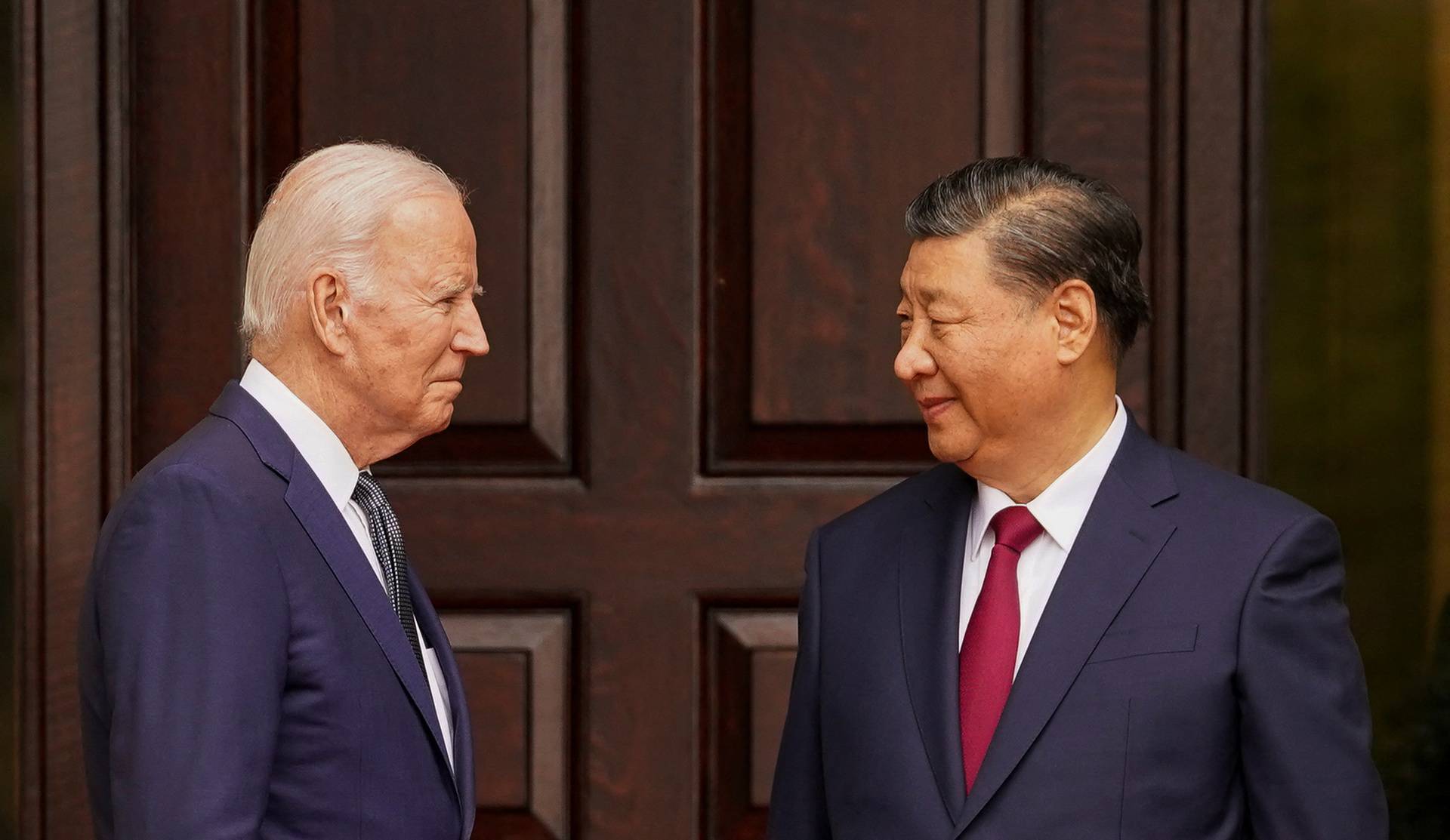 U.S. President Joe Biden meets with Chinese President Xi Jinping on the sidelines of APEC summit, in Woodside