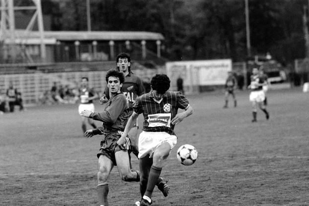 Zagreb: Savezna liga Jugoslavije, Dinamo - Borac, 7.4.1990.