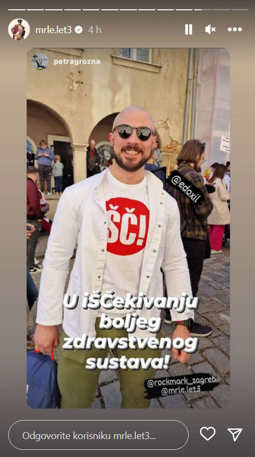 ŠČomanija došla i na prosvjede liječnika, Mrle ih je podržao: 'Nema doktora. Baš ŠČudno...'
