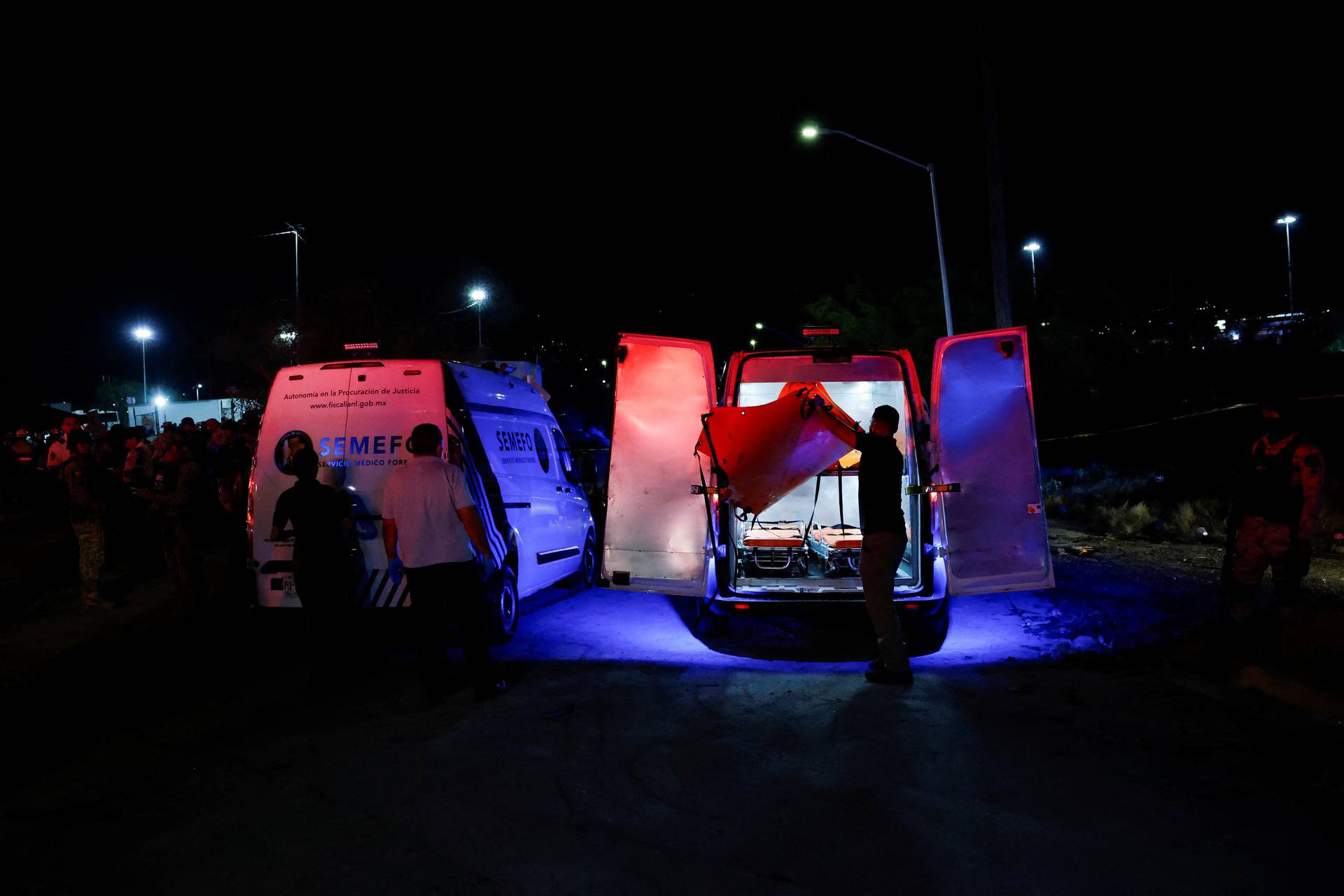 Structure collapses at a campaign event for the Citizens' Movement party, in San Pedro Garza Garcia