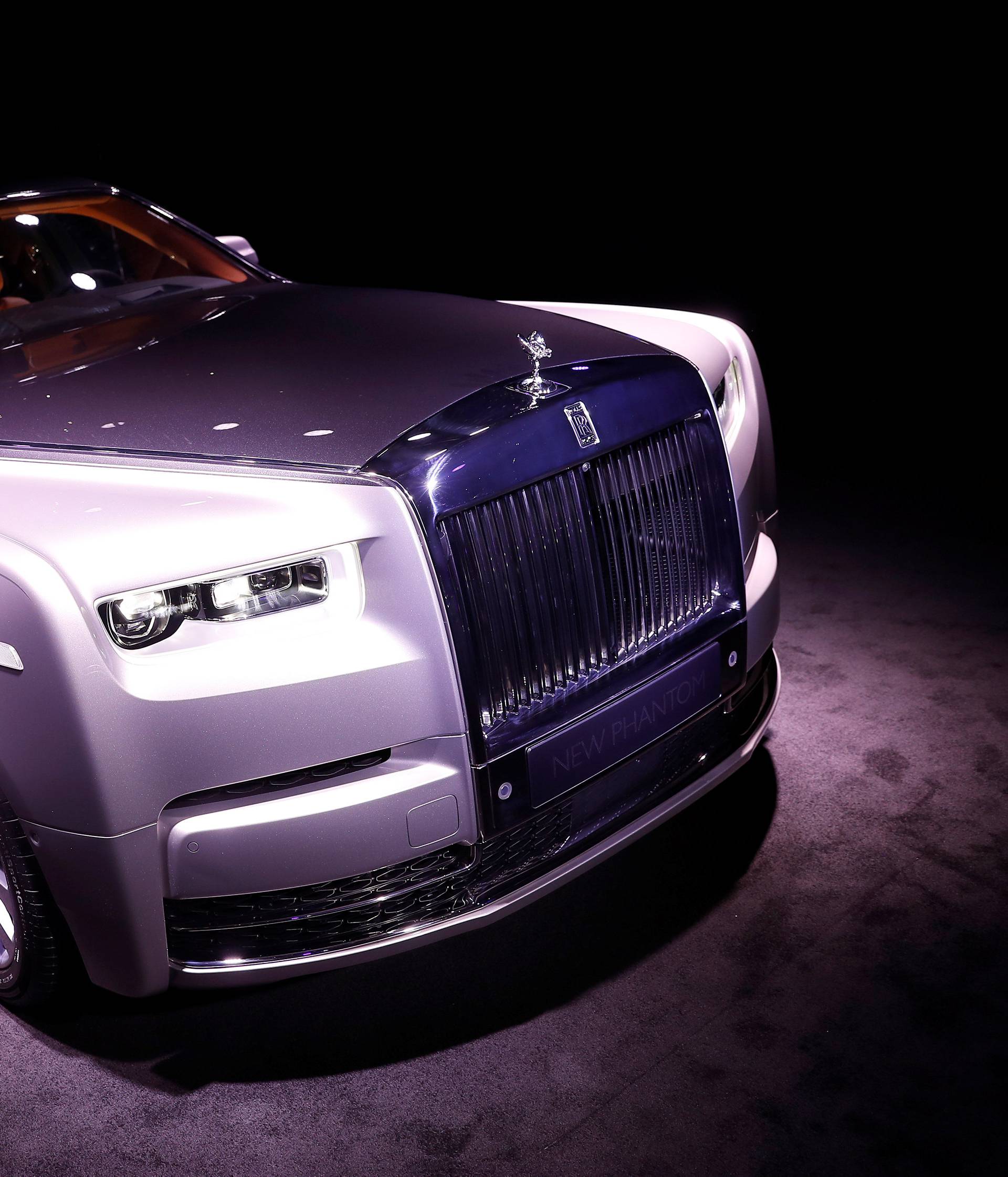 The new Rolls-Royce Phantom is premiered at an event at Bonhams and in conjunction with an exhibition of previous models of the car, in London