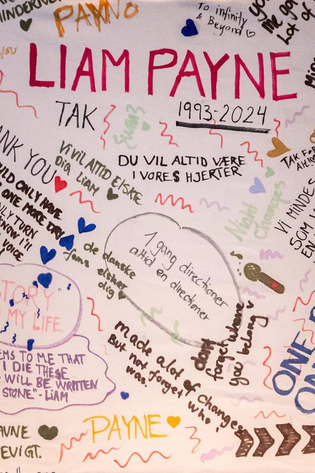 Memorial service for the deceased singer Liam Payne in Copenhague