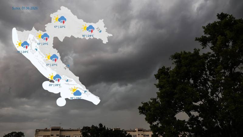 Kakav na čeka početak tjedna? Kiša, kiša i još malo grmljavine