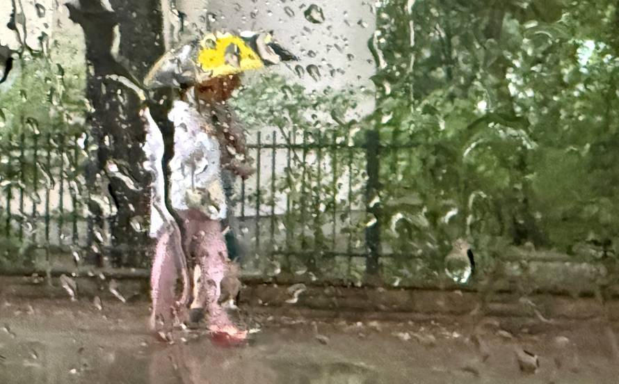 Heavy rain in Berlin