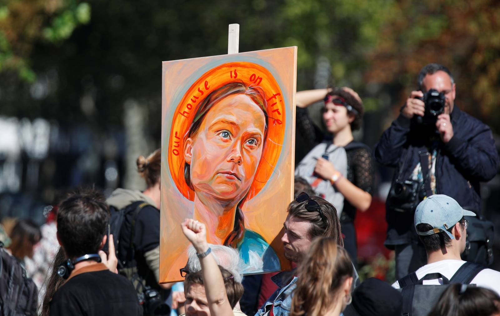 Fridays for Future climate change action protest in Paris