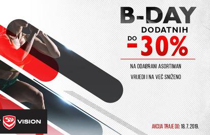 Kad Sport Vision webshop slavi, slavi s dodatnih do 30% popusta!