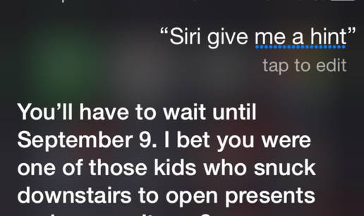 Ni Siri ne želi otkriti ništa o telefonu koji će otkriti 9. rujna