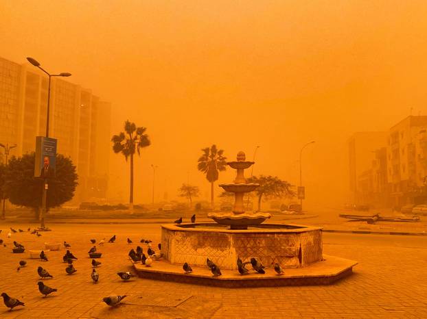 Dust storm in Benghazi