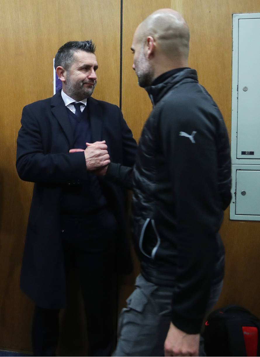 Zagreb: Susret trenera Bjelice i Guardiole nakon utakmice