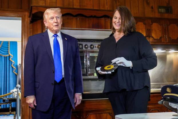 U.S. President Donald Trump visits Graceland, the home of Elvis Presley, in Memphis