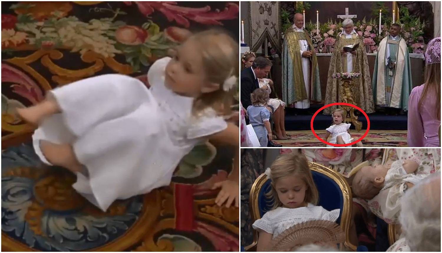 Švedska princeza (4) 'divljala' na krštenju: Valjala se po podu