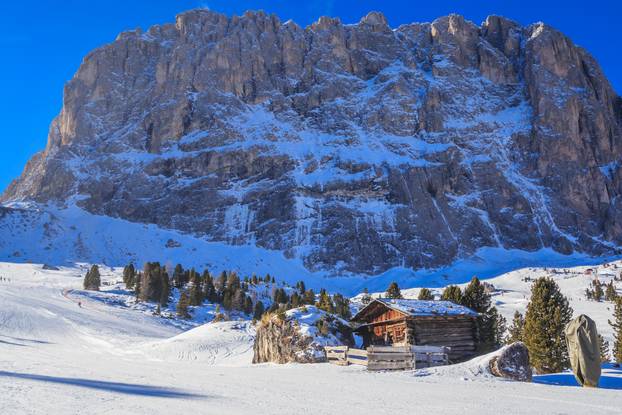 Ski resort of Selva di Val Gardena, Italy
