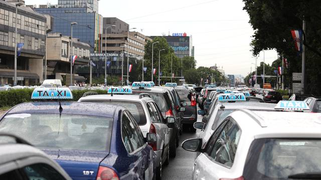 Taksiste koji su prosvjedovali u Vukovarskoj čekaju kazne?