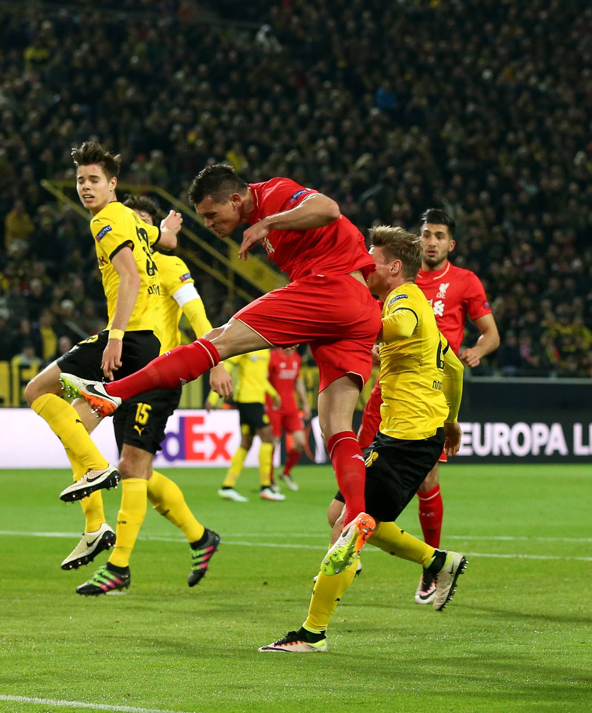 Borussia Dortmund v Liverpool - UEFA Europa League - Quarter Final - First Leg - Signal Iduna Park