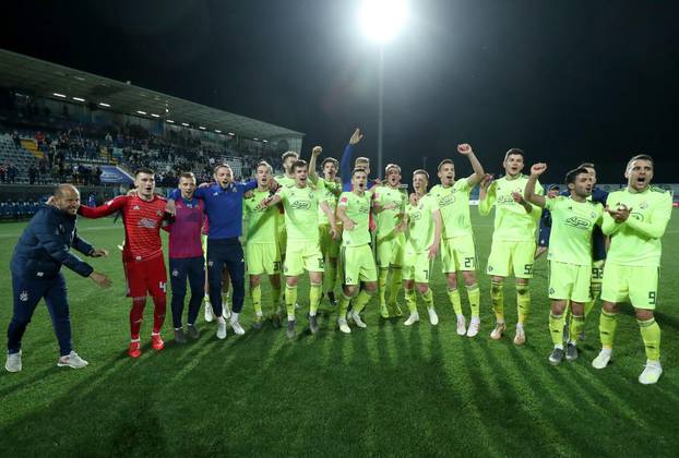 Koprivnica: Slavlje igraÄa Dinama nakon osiguranog naslova prvaka