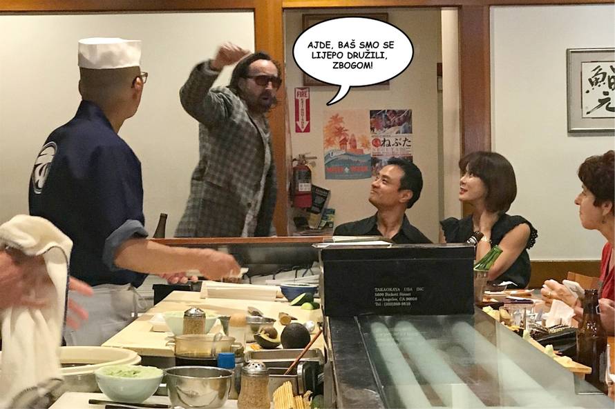 Nicolas Cage i slučaj propalog 'uleta': Drama u sushi baru...