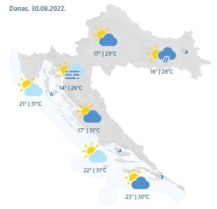 Danas i sutra toplo, planirate negdje za vikend? Evo kakva je prognoza. Ponesite kišobrane...