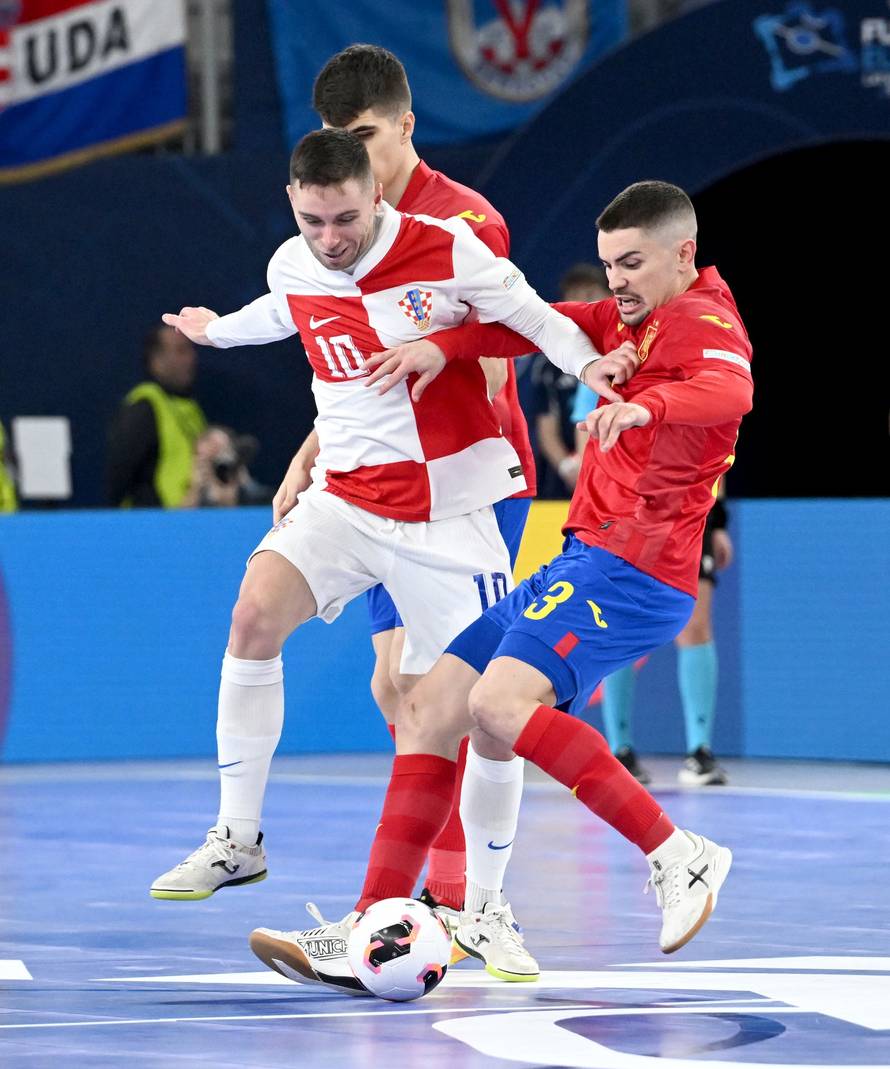 Susret Hrvatske i Španjolske u polufinalu Europskog prvenstva u futsalu