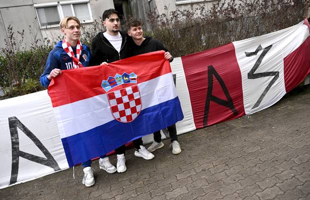 Ljubljana: Dolazak navijača na utakmicu Francuska - Hrvatska 