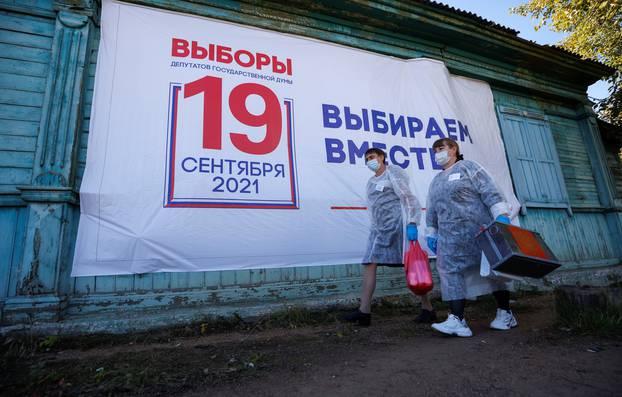 Voting on the first day of the Russia