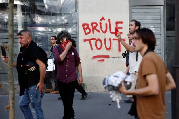 Nationwide strike and anti-government protests called by French unions in France