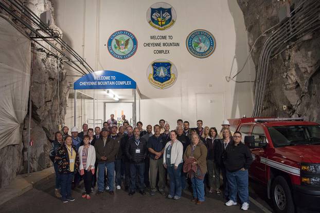 Front Range Tribal Relations meeting attendees gathered at Cheyenne Mountain Air Force Station, Colorado, Wednesday, April 26, 2017. The meeting was held with regional area Native American tribes to forge new relationships between the Air Force and tribal