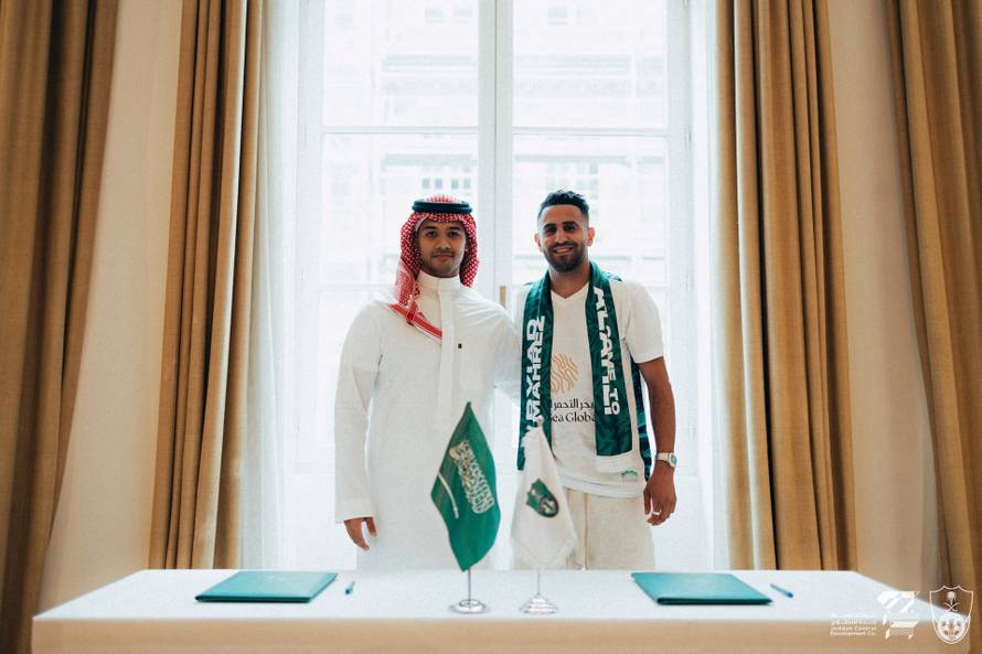 Al-Ahli unveil Riyad Mahrez