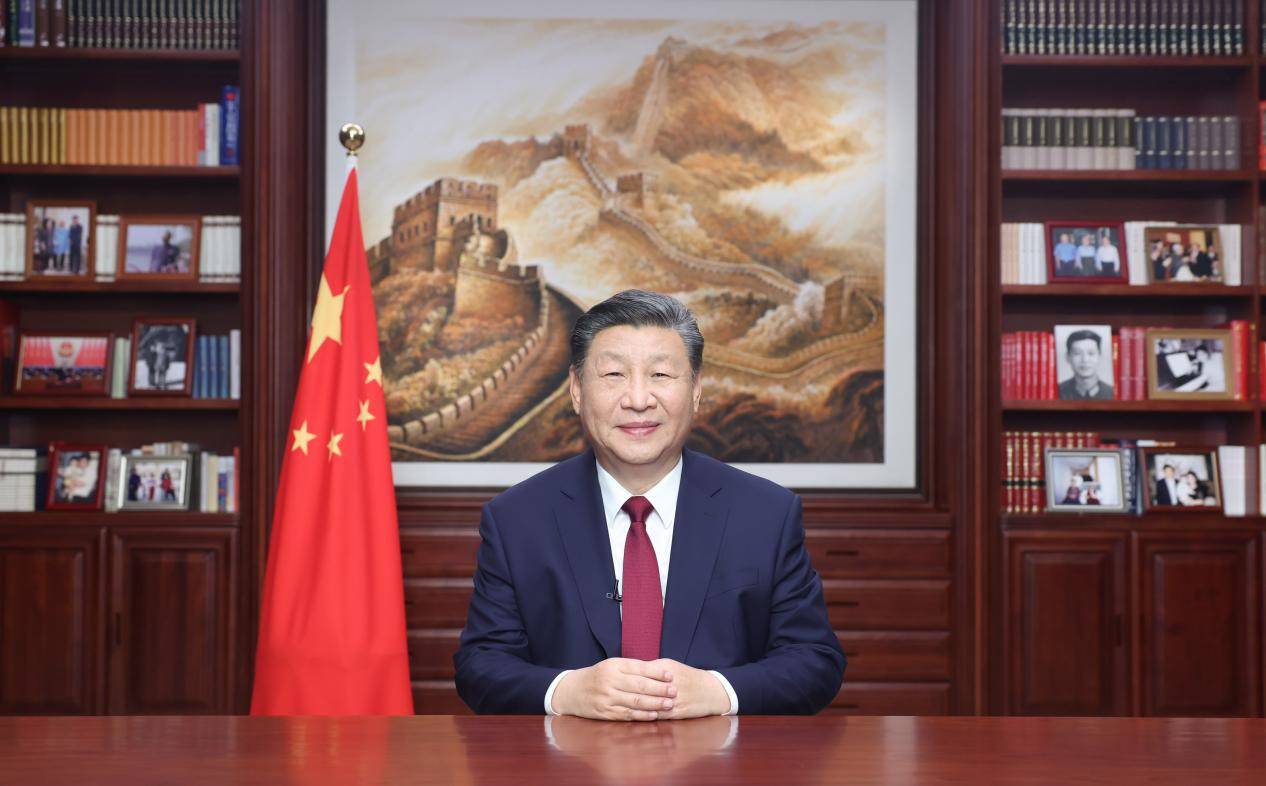 Kineski predsjednik Xi Jinping dostavlja novogodišnju poruku putem China Media Group i Interneta u Pekingu kako bi označio dolazak 2024. godine.