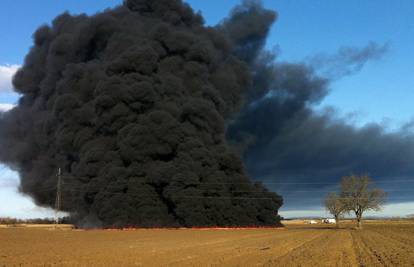 Magadenovac: Nafta se izlila iz oštećenog naftovoda i zapalila