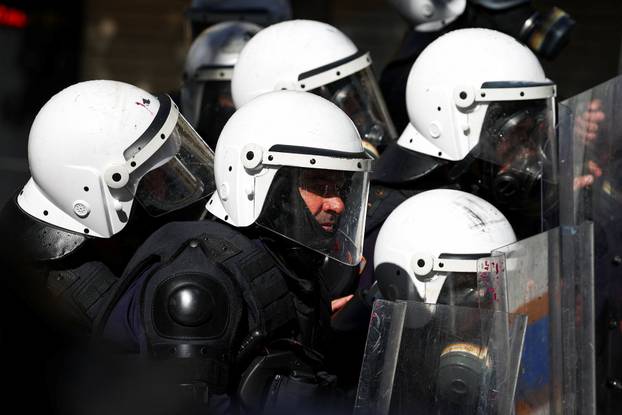 Anti-government protest by students in Tirana