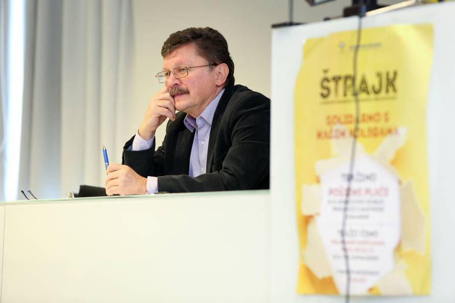 Zagreb: Na konferenciji za medije SHU i NSZSŠH najavljen prosvjed učitelja za ponedjeljak