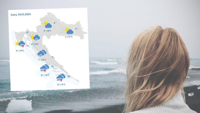 Padala obilna tuča u Splitu. Za jug Dalmacije izdali upozorenje zbog olujnog vjetra i jake kiše
