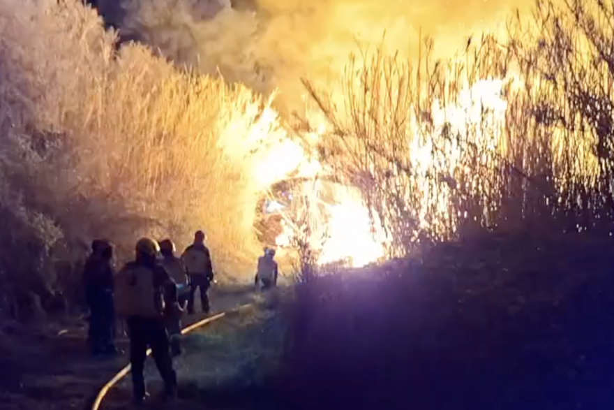 Po&zcaron;ar u NP Krka