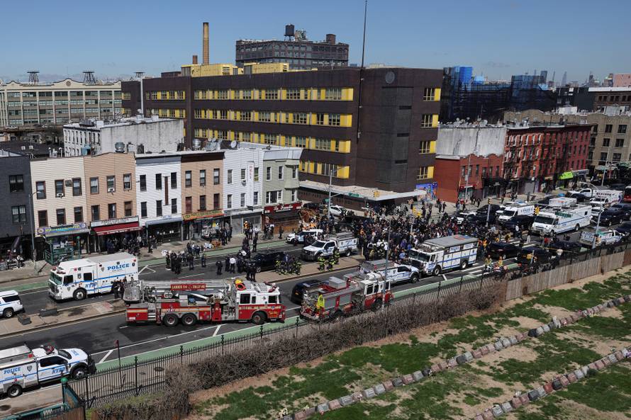 Shooting at a subway station in New York City