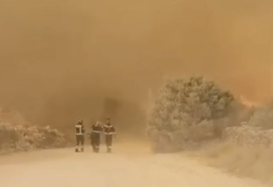 Horor na Čiovu: Pogledajte zastrašujuće snimke buktinje