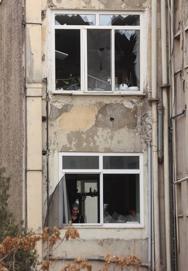 Aftermath of an Israeli and the U.S. strike on Gandhi Hotel Hospital, in Tehran