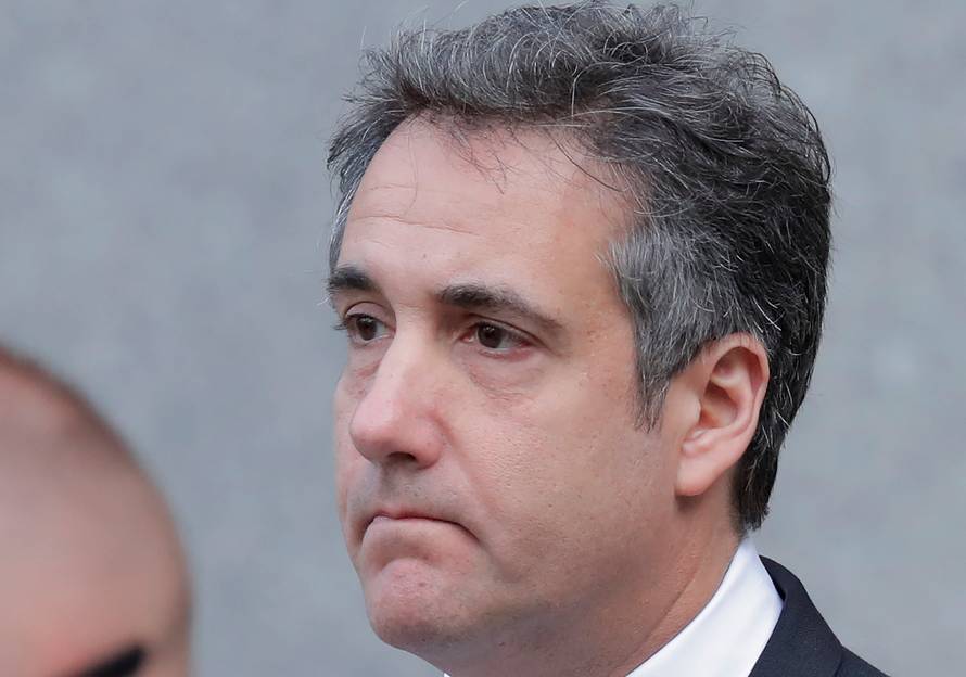 U.S. President Donald Trump's former lawyer, Michael Cohen, leaves a federal court in New York City