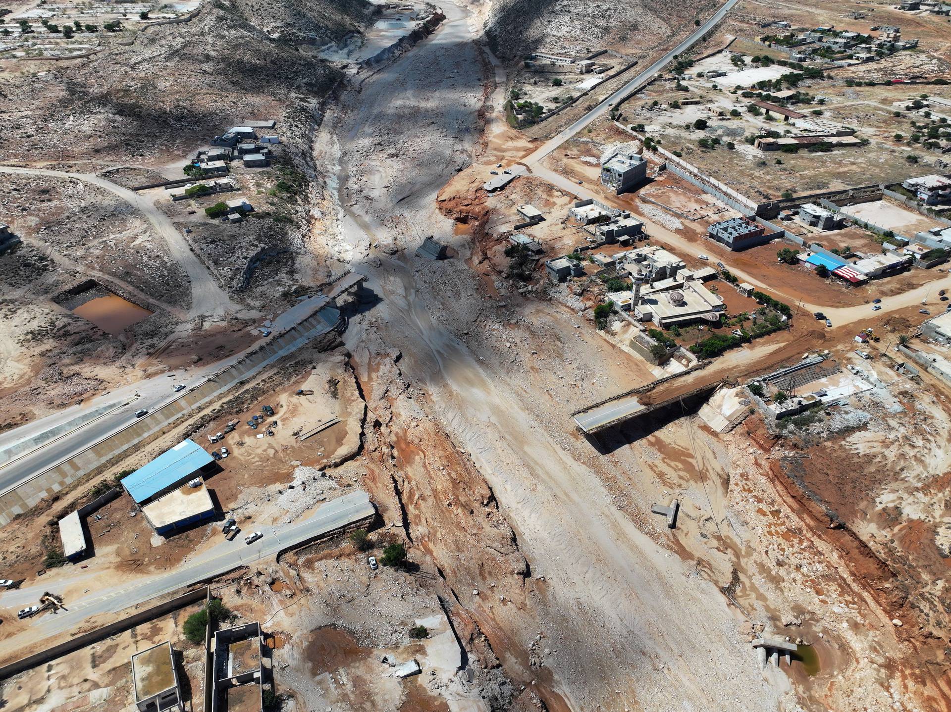 Aftermath of the floods in Derna