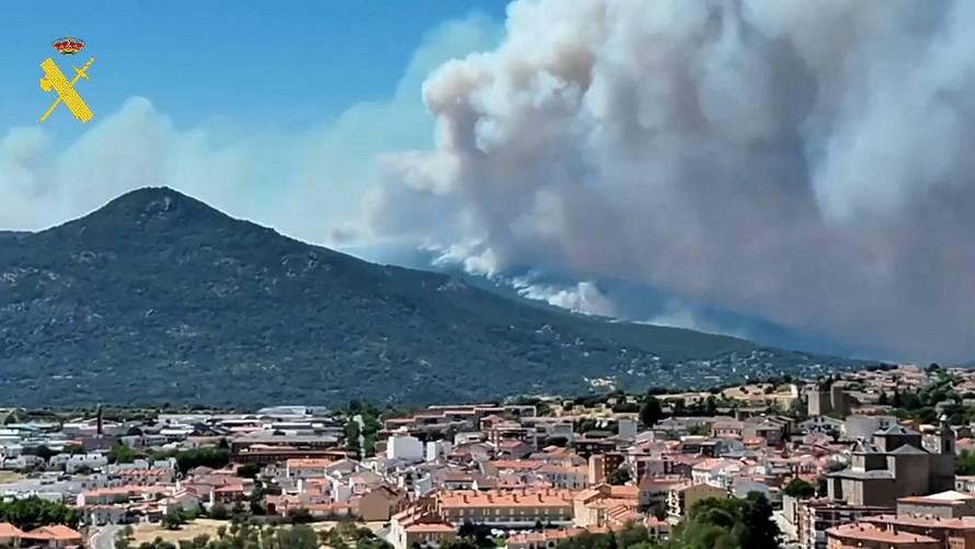 Wildfire in the Madrid region