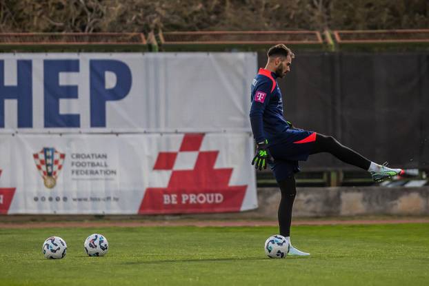 Trening hrvatske nogometne reprezentacije na splitskom Poljudu