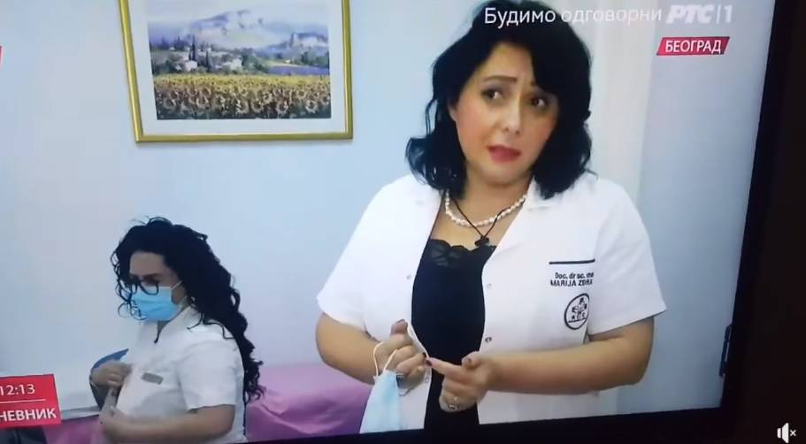 VIDEO Liječnica pričala o Covid cjepivu u dnevniku, medicinska sestra se u pozadini skidala