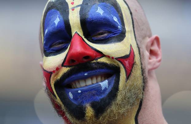 Moskva: Navijači na tribinama tijekom finalne utakmice između Francuske i Hrvatske